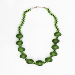 Ele Agbe Company: Mb Green Coil Necklace